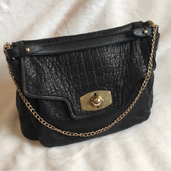 Furla Guggenheim Croc-Embossed Shoulder Bag, Crossbody, Handbag, Clutch - Picture 2 of 13